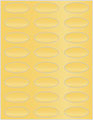 Gold Soho Oval Labels 2 1/4 x 1 (24 per sheet - 5 sheets per pack)