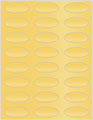 Gold Soho Oval Labels 2 1/4 x 1 (24 per sheet - 5 sheets per pack)