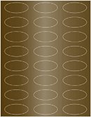 Bronze Soho Oval Labels 2 1/4 x 1 (24 per sheet - 5 sheets per pack)