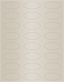 Sand Soho Oval Labels 2 1/4 x 1 (24 per sheet - 5 sheets per pack)