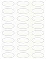 Crystal Soho Oval Labels 2 1/4 x 1 (24 per sheet - 5 sheets per pack)