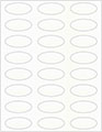 Crystal Soho Oval Labels 2 1/4 x 1 (24 per sheet - 5 sheets per pack)