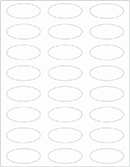 Crystal Soho Oval Labels 2 1/4 x 1 (24 per sheet - 5 sheets per pack)