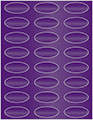 Purple Soho Oval Labels 2 1/4 x 1 (24 per sheet - 5 sheets per pack)