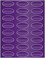 Purple Soho Oval Labels 2 1/4 x 1 (24 per sheet - 5 sheets per pack)
