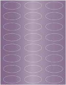 Metallic Purple Soho Oval Labels 2 1/4 x 1 (24 per sheet - 5 sheets per pack)