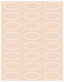 Coral Soho Oval Labels 2 1/4 x 1 (24 per sheet - 5 sheets per pack)