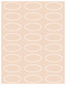 Coral Soho Oval Labels 2 1/4 x 1 (24 per sheet - 5 sheets per pack)