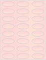 Rose Soho Oval Labels 2 1/4 x 1 (24 per sheet - 5 sheets per pack)