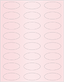 Rose Soho Oval Labels 2 1/4 x 1 (24 per sheet - 5 sheets per pack)