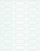 Metallic Aquamarine Soho Oval Labels 2 1/4 x 1 (24 per sheet - 5 sheets per pack)