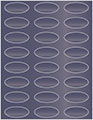 Iris Blue Soho Oval Labels 2 1/4 x 1 (24 per sheet - 5 sheets per pack)