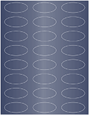 Blue Satin Soho Oval Labels 2 1/4 x 1 (24 per sheet - 5 sheets per pack)