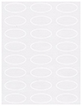 Linen Solar White Soho Oval Labels 2 1/4 x 1 (24 per sheet - 5 sheets per pack)