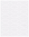 Linen Solar White Soho Oval Labels 2 1/4 x 1 (24 per sheet - 5 sheets per pack)