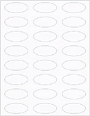Linen Solar White Soho Oval Labels 2 1/4 x 1 (24 per sheet - 5 sheets per pack)