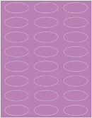 Plum Punch Soho Oval Labels 2 1/4 x 1 (24 per sheet - 5 sheets per pack)