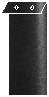 Black Silk Layer Invitation Cover (3 7/8 x 9 1/4) - 25/Pk