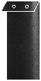 Black Silk Layer Invitation Cover (3 7/8 x 9 1/4) - 25/Pk