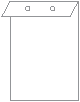 Crest Solar White Layer Invitation Cover (5 3/8 x 7 3/4) - 25/Pk