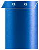 Blue Silk Layer Invitation Cover (5 3/8 x 7 3/4) - 25/Pk