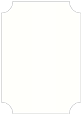 White Pearl Notch Card 5 x 7 - 25/Pk