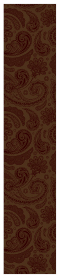 Paisley Chocolate Belly Belt 3 1/2 x 18 - 25/Pk