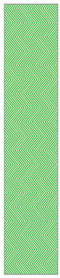 Zig Zag Green Belly Belt 3 1/2 x 18 - 25/Pk