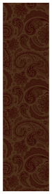 Paisley Chocolate Belly Belt 4 1/2 x 18 - 25/Pk