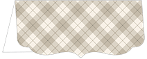 Tartan Grey Crenelle Folded Card 4 x 9 Folded - 10/Pk