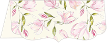 Magnolia OP Crenelle Folded Card 4 x 9 Folded - 10/Pk