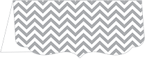 Chevron Pewter Crenelle Folded Card 4 x 9 Folded - 10/Pk