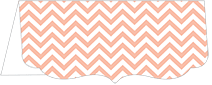 Chevron Ginger Crenelle Folded Card 4 x 9 Folded - 10/Pk