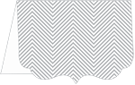 Zig Zag Grey Crenelle Folded Card 5 x 7 Folded - 10/Pk