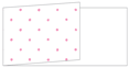 Polkadot Pink Fold Away Invitation 4 x 9 1/4 - 25/Pk