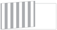 Lineation Grey Fold Away Invitation 4 x 9 1/4 - 25/Pk
