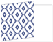 Rhombus Sapphire Fold Away Invitation 5 x 7 - 25/Pk