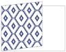 Rhombus Blue Fold Away Invitation 5 x 7 - 25/Pk