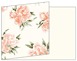 Peony Peach Fold Away Invitation 5 x 7 - 25/Pk