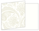 Paisley Silver Fold Away Invitation 5 x 7 - 25/Pk