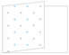 Polkadot Baby Blue Fold Away Invitation 5 x 7 - 25/Pk