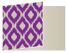 Indonesia Purple Fold Away Invitation 5 x 7 - 25/Pk