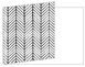 Oblique Black Fold Away Invitation 5 x 7 - 25/Pk