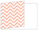 Chevron Ginger Fold Away Invitation 5 x 7 - 25/Pk