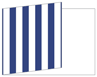Lineation Blue Fold Away Invitation 5 x 7 - 25/Pk