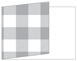 Gingham Grey Fold Away Invitation 5 x 7 - 25/Pk