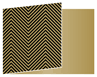 Zig Zag Black Fold Away Invitation 5 x 7 - 25/Pk