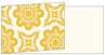 Morocco Yellow Fold Away Invitation 4 x 9 1/4 - 25/Pk