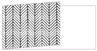 Oblique Black Fold Away Invitation 4 x 9 1/4 - 25/Pk