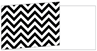 Chevron B&W Fold Away Invitation 4 x 9 1/4 - 25/Pk